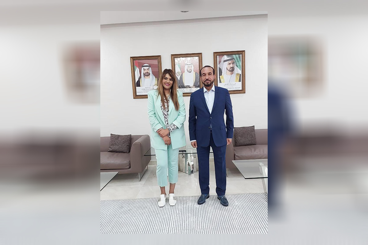 التقى سعادة / محش سعيد الهاملي ، سفير الدولة لدى جنوب افريقيا بالسيدة / شاكيرا اكبر من شركة P4G