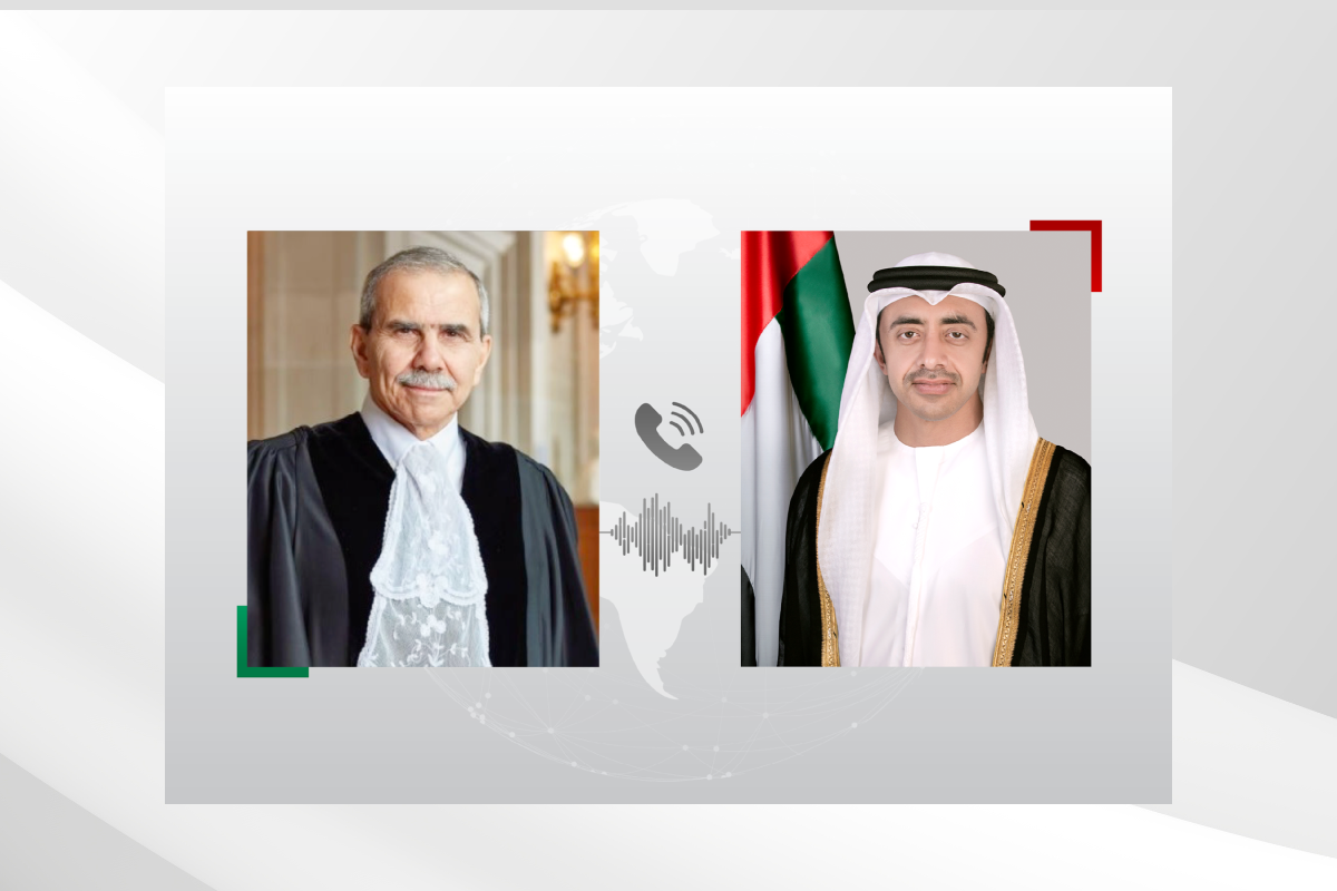 H.H. Sheikh Abdullah Bin Zayed Al Nahyan, Deputy Prime Minister and Minister of Foreign Affairs, congratulated Nawaf Salam during a phone call today on his appointment as Prime Minister of the Republic of Lebanon.