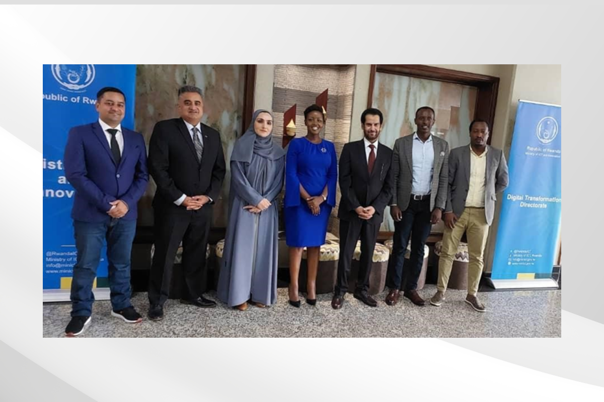 H.E. Hazza Al Qahtani, UAE Ambassador to Rwanda, together with a delegation from Yahsat Government Solutions, met with Hon. Paula Ingabire, Minister of ICT and Innovation. They held in-depth discussions to explore potential collaborations and how Yahsat solutions can support Rwanda's ICT agenda.