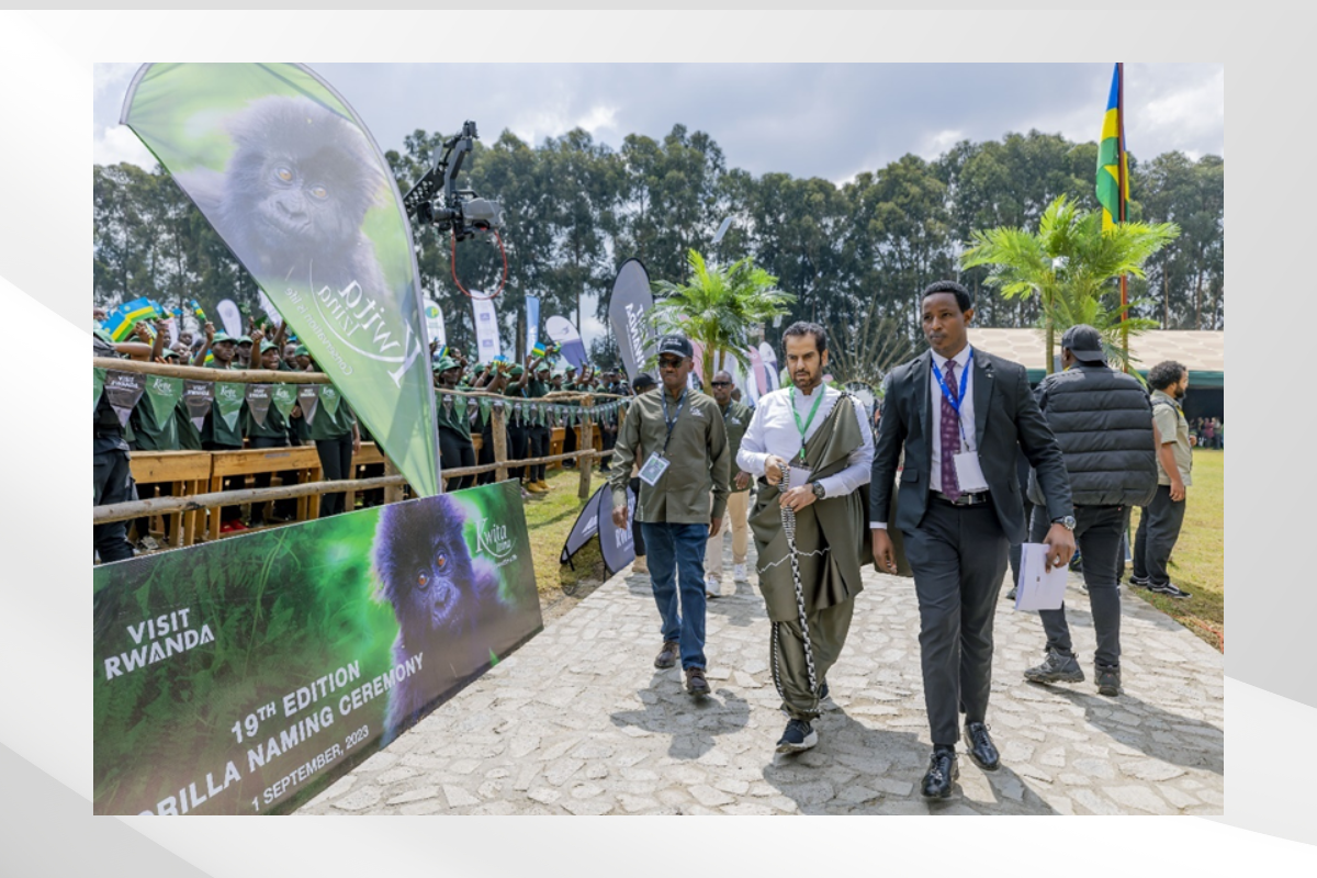 H.E. Ambassador Hazza AlQahtani named a male baby gorilla from the Kwitonda Family with the name Urunana that means Collaboration. He chose the name to highlight the importance of collaboration & partnerships to achieve global conservation goals.