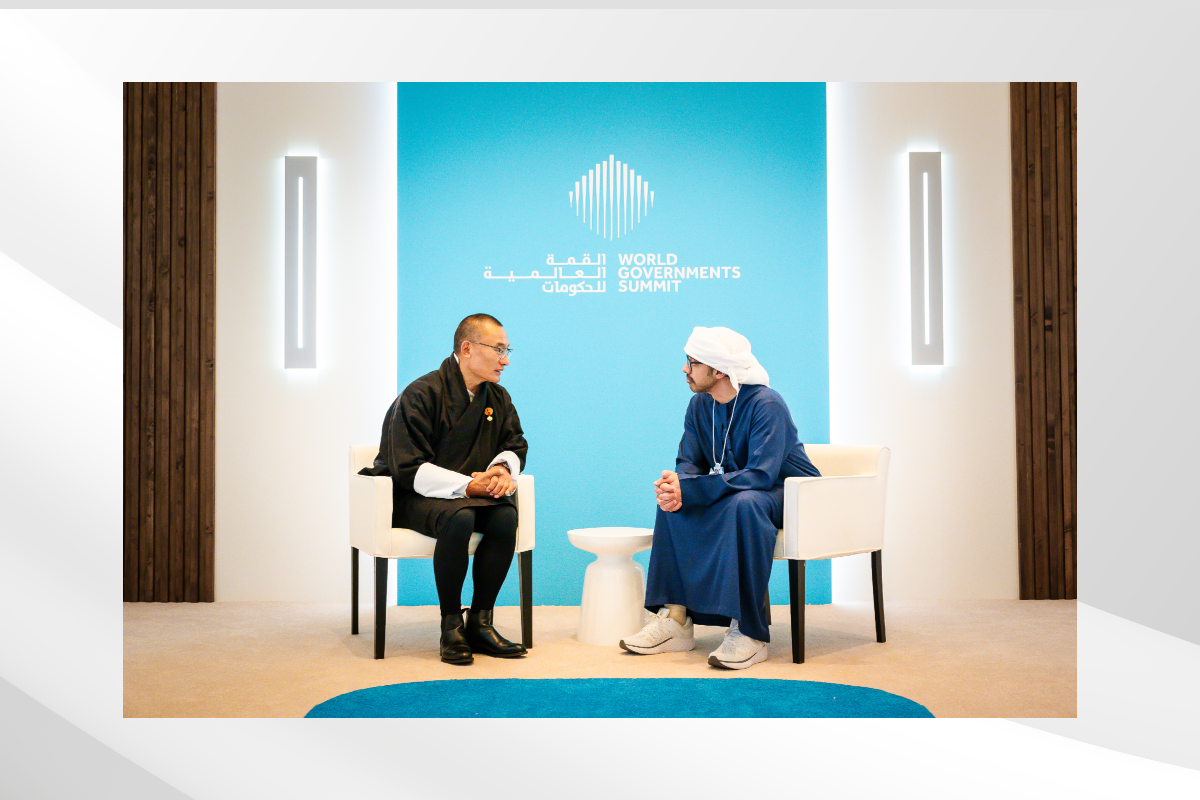 H.H. Sheikh Abdullah Bin Zayed Al Nahyan, Deputy Prime Minister and Minister of Foreign Affairs, met today with Dasho Tshering Tobgay, Prime Minister of the Kingdom of Bhutan, on the sidelines of the World Governments Summit in Dubai.