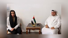 استقبلت السكرتير أول موزة الحوسني السيد فاضل الحرز، سكرتير ثاني بسفارة مملكة البحرين الشقيقة بالجزائر، بمقر السفارة بالعاصمة الجزائرية، حيث تبادل الجانبان عددا من المواضيع ذات الاهتمام المشترك.