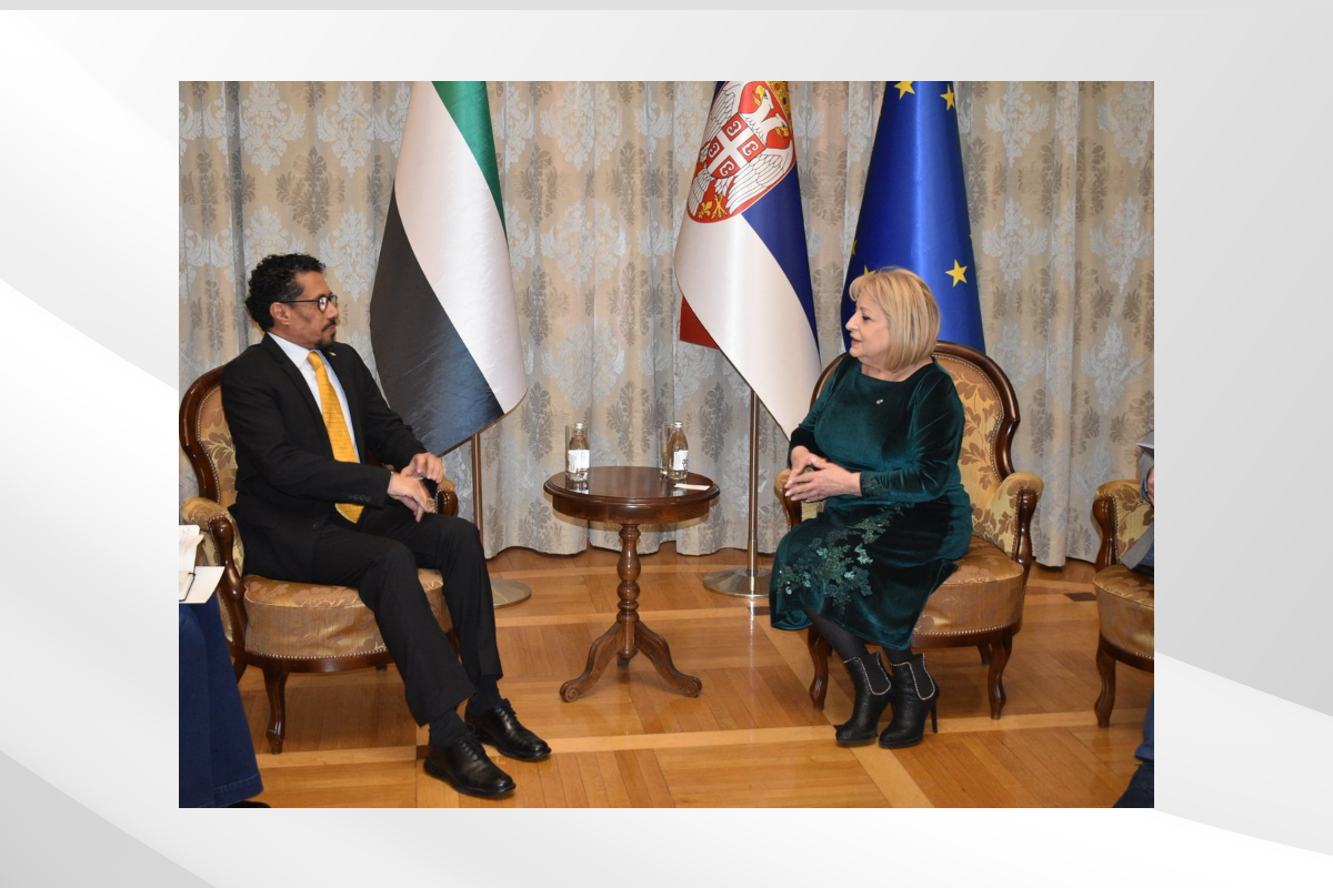 H.E. Ahmed Hatem Almenhali, the Ambassador of the United Arab Emirates to the Republic of Serbia, met with Serbian Minister of Education, Slavica Djukić-Dejanovic.