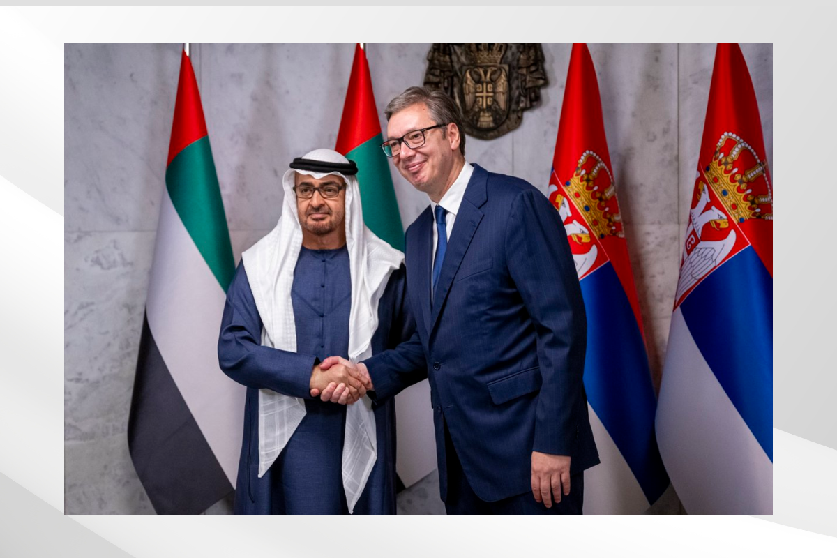 Today, alongside President Aleksandar Vucic, I witnessed the exchange of a Comprehensive Economic Partnership Agreement between the UAE and Serbia. In further building upon growing UAE-Serbia ties, this agreement paves the way for a new era of economic cooperation and affirms our shared commitment to fostering lasting growth and prosperity for our countries and people.