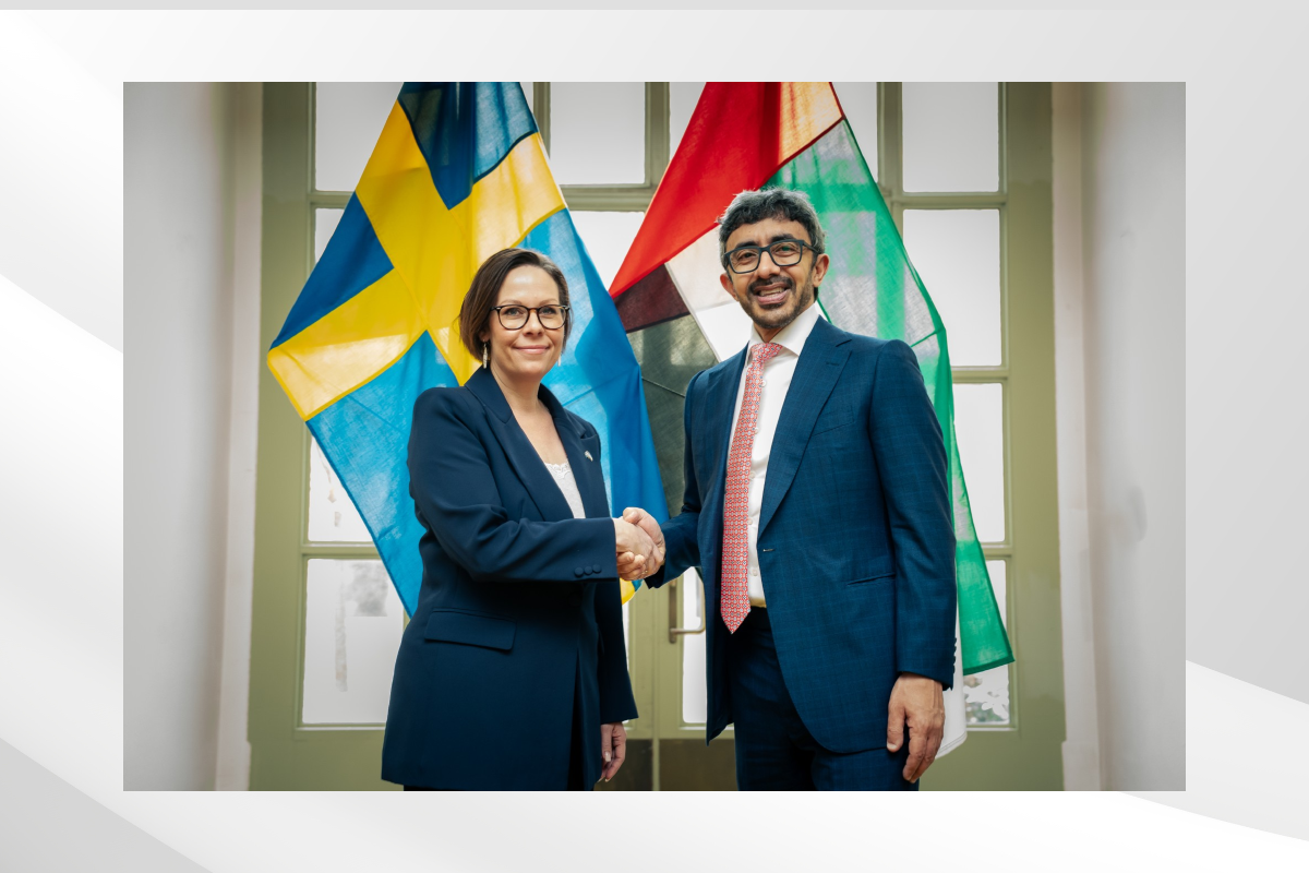H.H. Sheikh Abdullah Bin Zayed Al Nahyan, Deputy Prime Minister and Minister of Foreign Affairs, met today with Maria Malmer Stenergard, Minister of Foreign Affairs of Sweden, during his official visit to Stockholm.