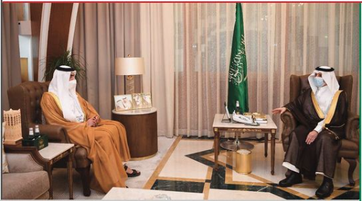 صاحب السمو الملكي الأمير سعود بن نايف بن عبدالعزيز أمير المنطقة الشرقية يستقبل سعادة الشيخ نهيان بن سيف آل نهيان.