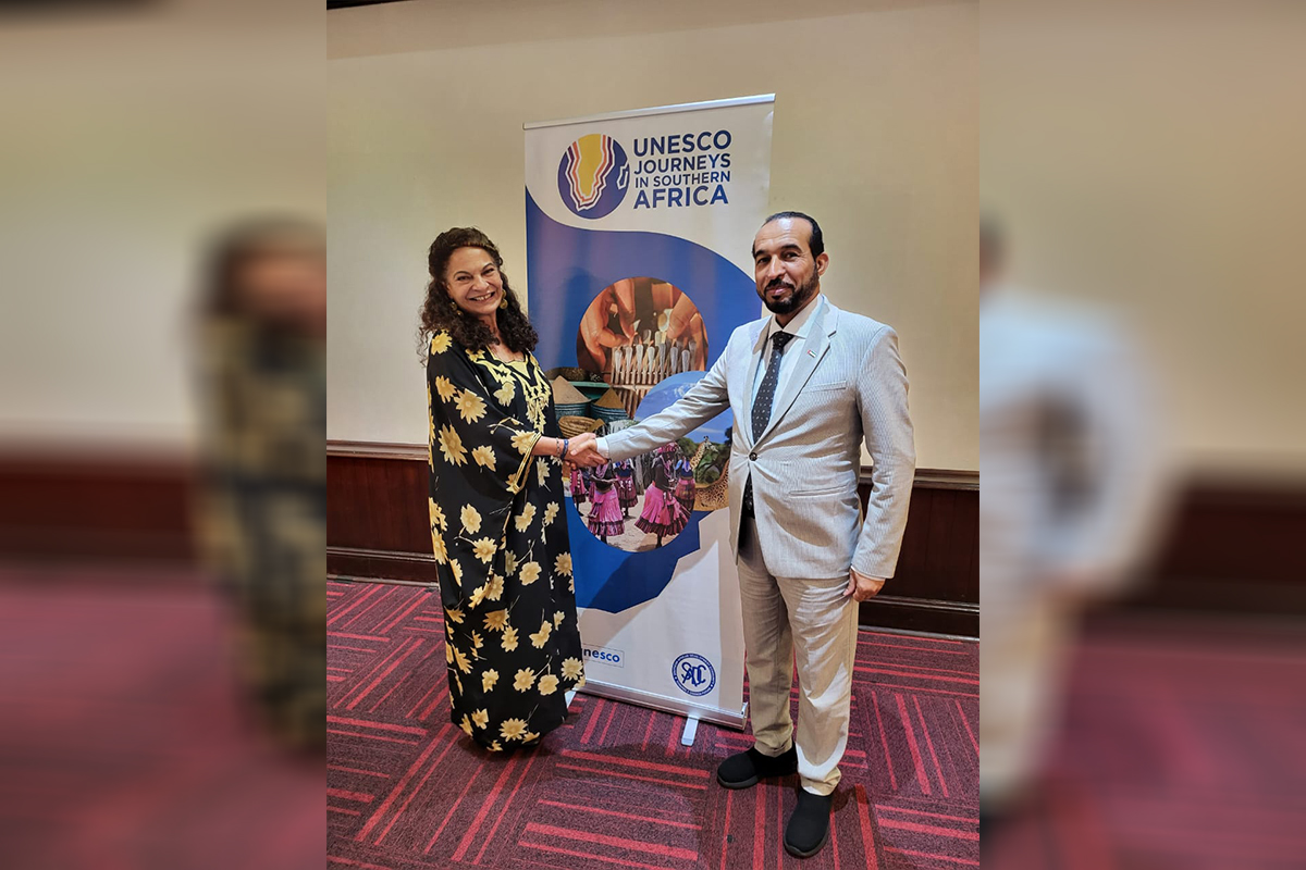 حضر سعادة/ محش سعيد الهاملي، سفير الدولة لدى جنوب افريقيا ورشة عمل شركاء التنمية بشأن البرنامج الرائد لجماعة سادك واليونسكو بدعوة من البروفيسور / ليديا ارثر بريتو، المدير الاقليمي بعنوان 
