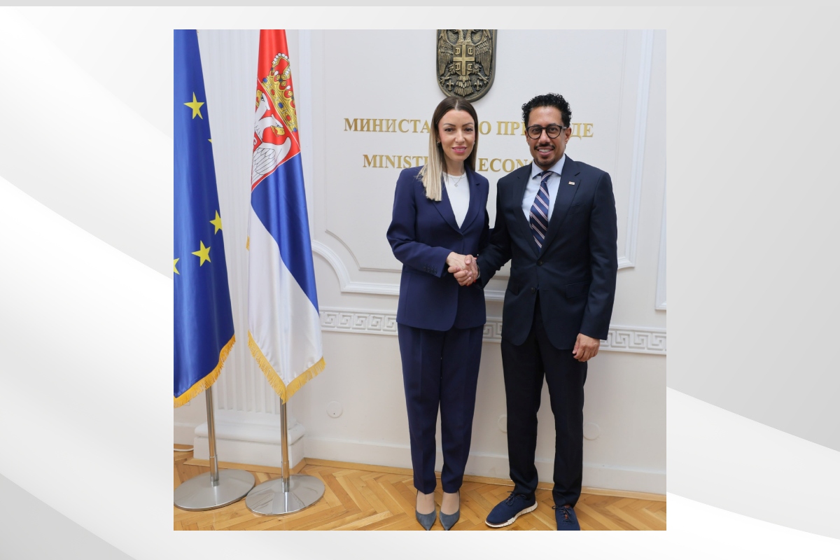 H.E. Ahmed Hatem Almenhali, Ambassador of the United Arab Emirates to the Republic of Serbia, met with H.E. Adrijana Mesarovic, Deputy Prime Minister and Minister of Economy of the Republic of Serbia.