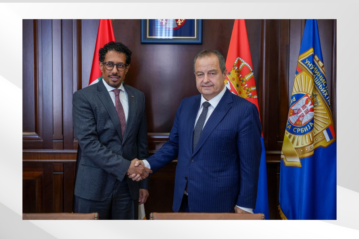 H.E. Ahmed Hatem Almenhali, Ambassador of the United Arab Emirates to Belgrade, met with H.E. Ivica Dacic, Deputy Prime Minister and Minister of Interior of the Republic of Serbia.