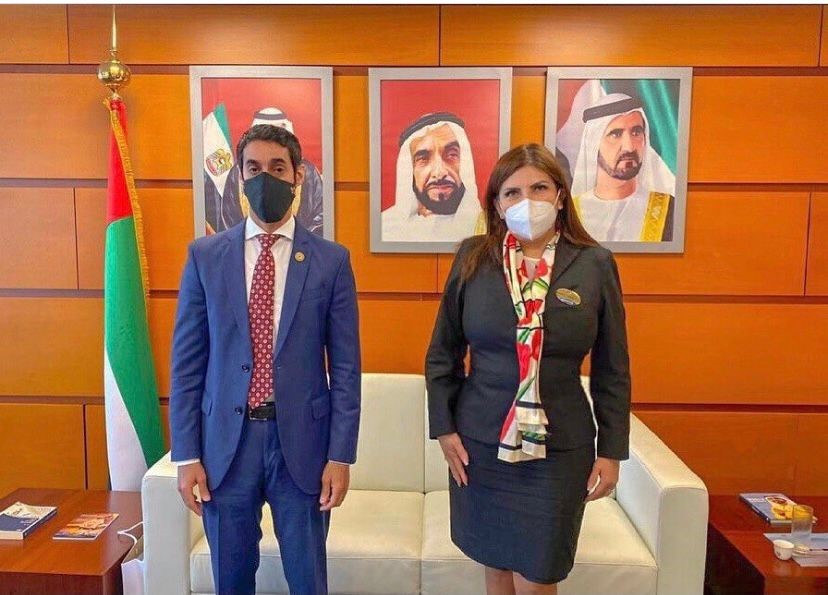 Meeting of H.E. Mohamed Abdulla Alshamsi, UAE Ambassador to the Republic of Peru with H.E. Roxana del Aguila, National Superintendent of Migration