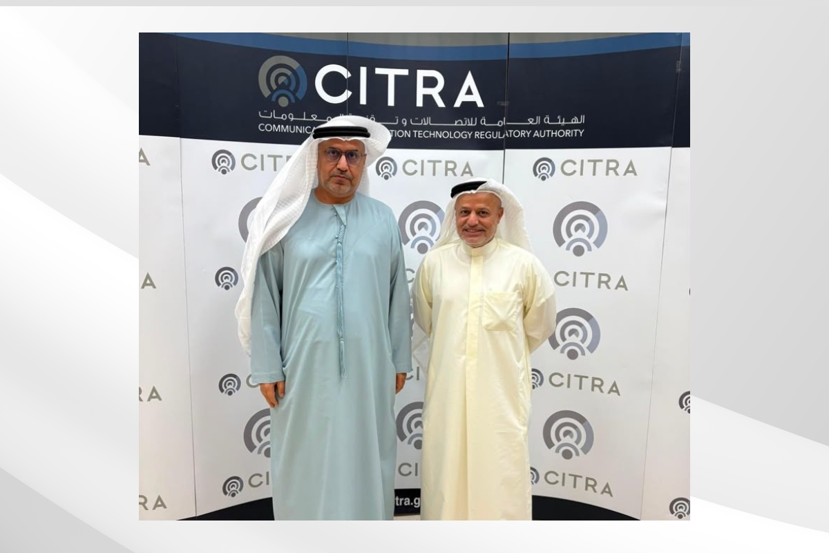 H.E. Dr. Matar Hamed Al Neyadi, UAE Ambassador to the of Kuwait, met with H.E. Dr. Khaled Al-Zamel, Chairman of the Communications and Information Technology Regulatory Authority (CITRA), to discuss opportunities for cooperation and continued coordination between the two brotherly countries in the fields of digital services.