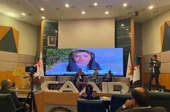 شاركت السكرتير الأول موزة الحوسني تشارك بمداخلة حول الاستثمار في دولة الامارات في ملتقى افريقيا للاستثمار والتجارة بمشاركة مسؤولين جزائريين ورجال اعمال وبحضور وفد اماراتي من الهيئة العربية 11للاستثمار والانماء الزراعي والذي أقيم في العاصمة الجزائرية في 11-12 مايو 2022.
