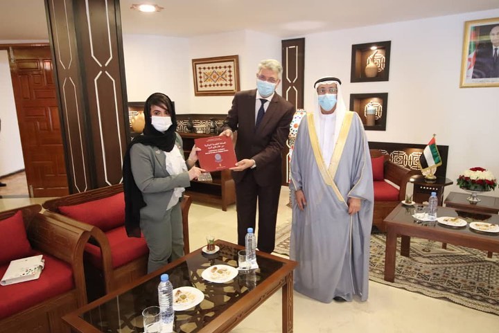 استقبل معالي محمد علي بوغازي- وزير السياحة والصناعة التقليدية والعمل العائلي, سعادة السفير يوسف سباع آل علي
