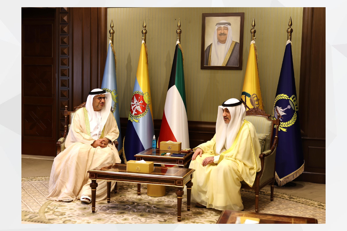 His Excellency Sheikh Fahad Al-Yousef Al-Sabah, Deputy Prime Minister, Minister of Defense, and Acting Minister of Interior, received at his office in Bayan Palace, His Excellency Dr. Matar Hamad Al Neyadi UAE Ambassador to Kuwait . Several topics of mutual interest between the two countries were discussed during the meeting.

