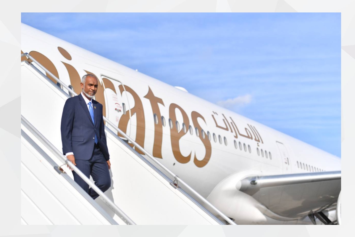H.E. President Dr Mohamed Muizzu has arrived back in the Maldives today, after concluding his official visits to the Republic of Türkiye and the United Arab Emirates (UAE).

