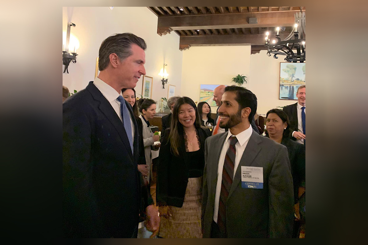 H.E. Consul General Hazza Alkaabi met with California Governor Gavin Newsom