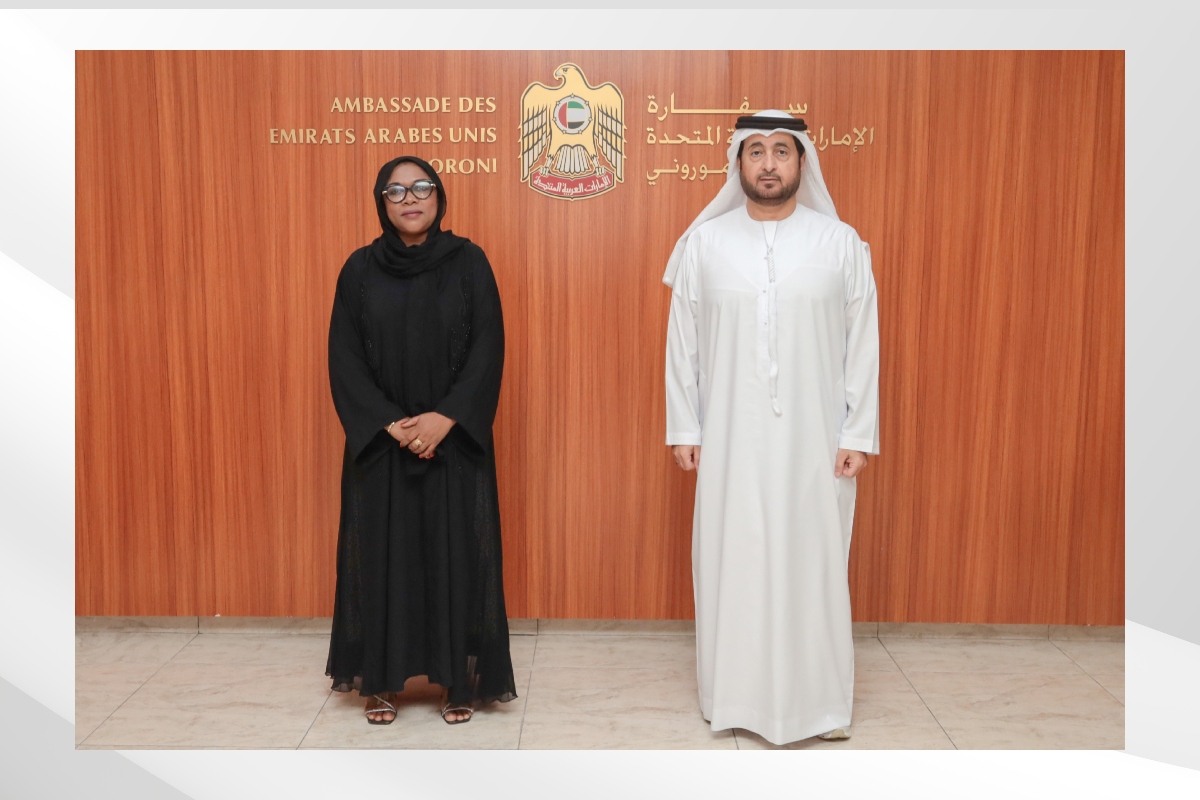 UAE Ambassador to Moroni Receives the Minister of Information, Gender Equality Promotion and Solidarity to Discuss the Development of Bilateral Relations