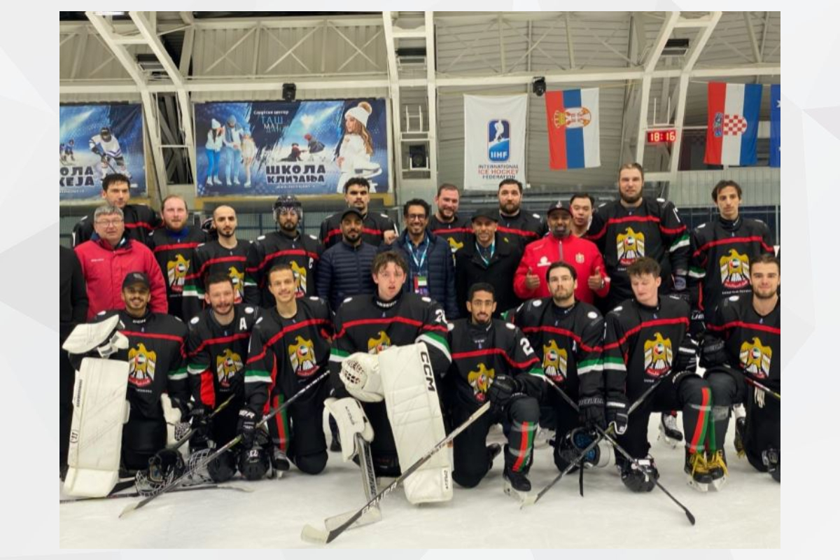HE Ahmed Hatem Almenhali, Ambassador of the UAE to the Republic of Serbia, attended the opening ceremony of the 2024 IIHF Ice Hockey World Championship Division II, at the Ice Hall 