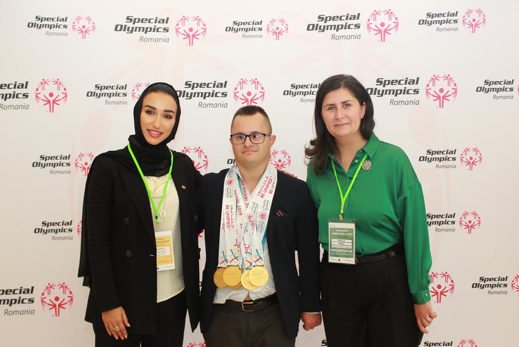 La 20 septembrie, 2022, Ing./ Mahrah Ali Al-Shaya - Șeful adjunct al misiunii din cadrul Ambasadei Emiratelor Arabe Unite în România,  a participat la conferința „Lideri prin sport” care a fost organizată de Fundația Special Olympics din România.