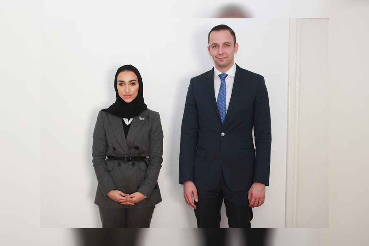 Ing. Mahrah Ali Al-Shaya - Șeful adjunct al misiunii din cadrul Ambasadei Emiratelor Arabe Unite în România, a avut o întrevedere cu Domnul Paul Gheorghiu - CEO al Consiliului de Investiții Golf-România (GRIC).