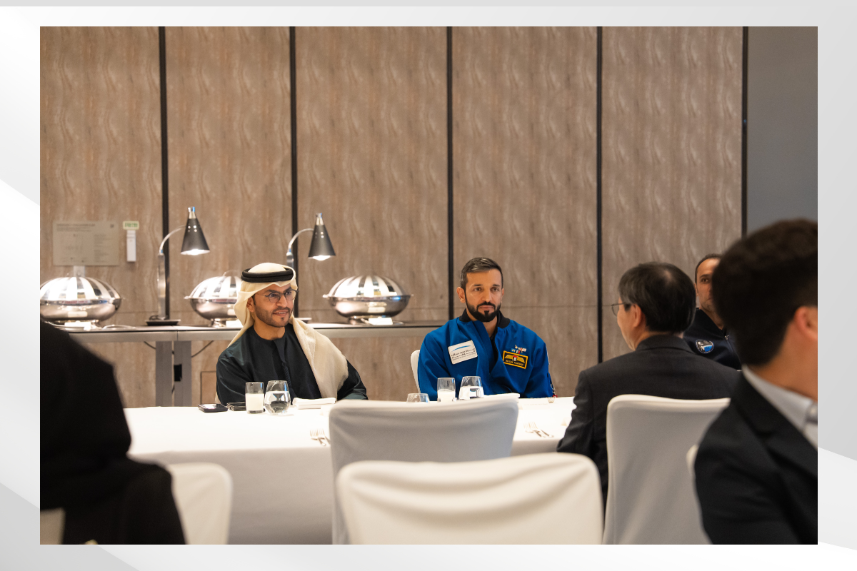 The Embassy of the UAE in Seoul, in collaboration with the Federal Youth Authority and the Korea-Arab Society, organized an 'Emirati Values Iftar's H.E. Dr. Sultan Al Neyadi, Minister of State for Youth Affairs, and H.E. Abdulla Saif Al Nuaimi, Ambassador of the UAE to the Republic of Korea, attended the event, which aimed to raise awareness about UAE values and the practices observed by the community in the UAE during the blessed month of Ramadan.