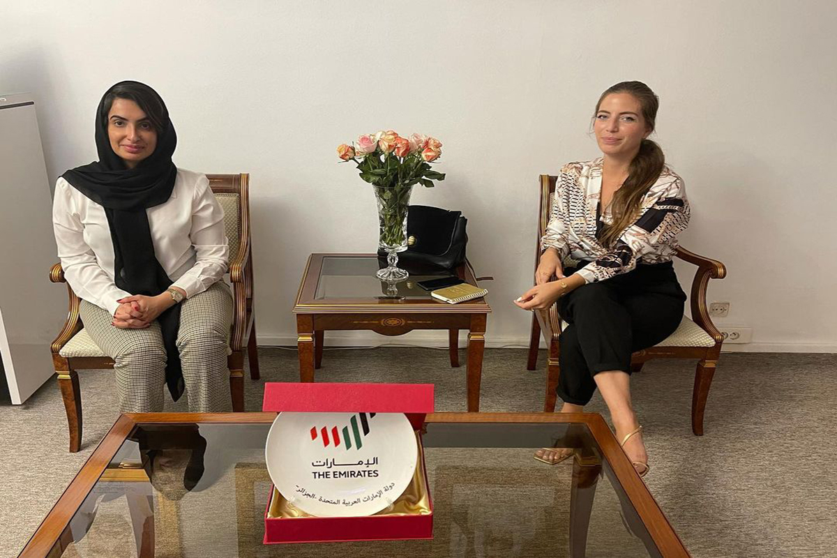 استقبلت القائم بالاعمال بالانابة موزة الحوسني السيدة نور الهدى بوطيبة - صحفية من جريدة المساء الجزائرية، حيث تم استعراض العديد من المواضيع المتعلقة بالعلاقات الثقافية بين البلدين الشقيقين.