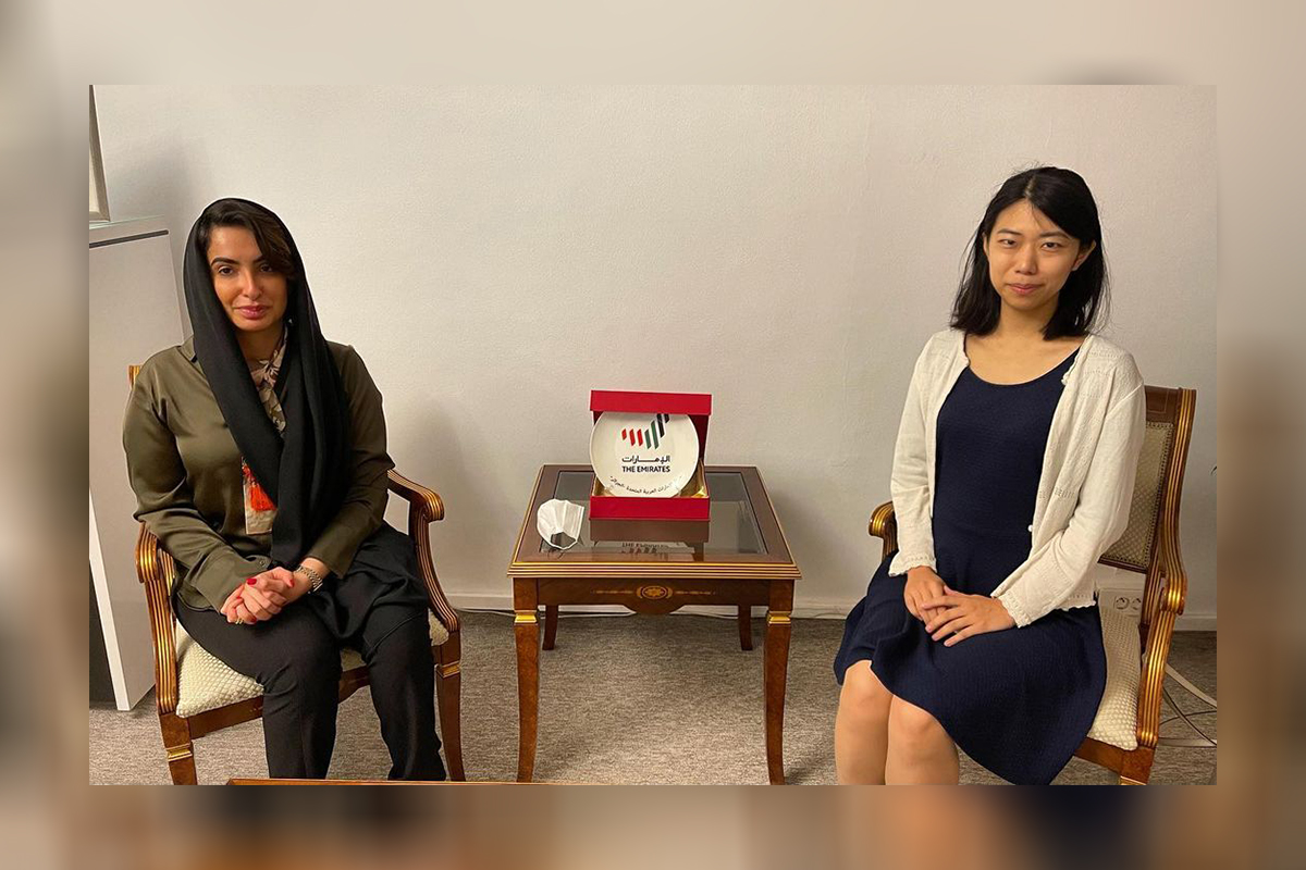 استقبلت القائم بالاعمال بالإنابة موزة الحوسني السيدة ماهو ماريو - رئيسة قسم الشؤون السياسية والاقتصادية بسفارة اليابان بالجزائر ، حيث تم بحث العديد من المواضيع ذات الاهتمام المشترك.
