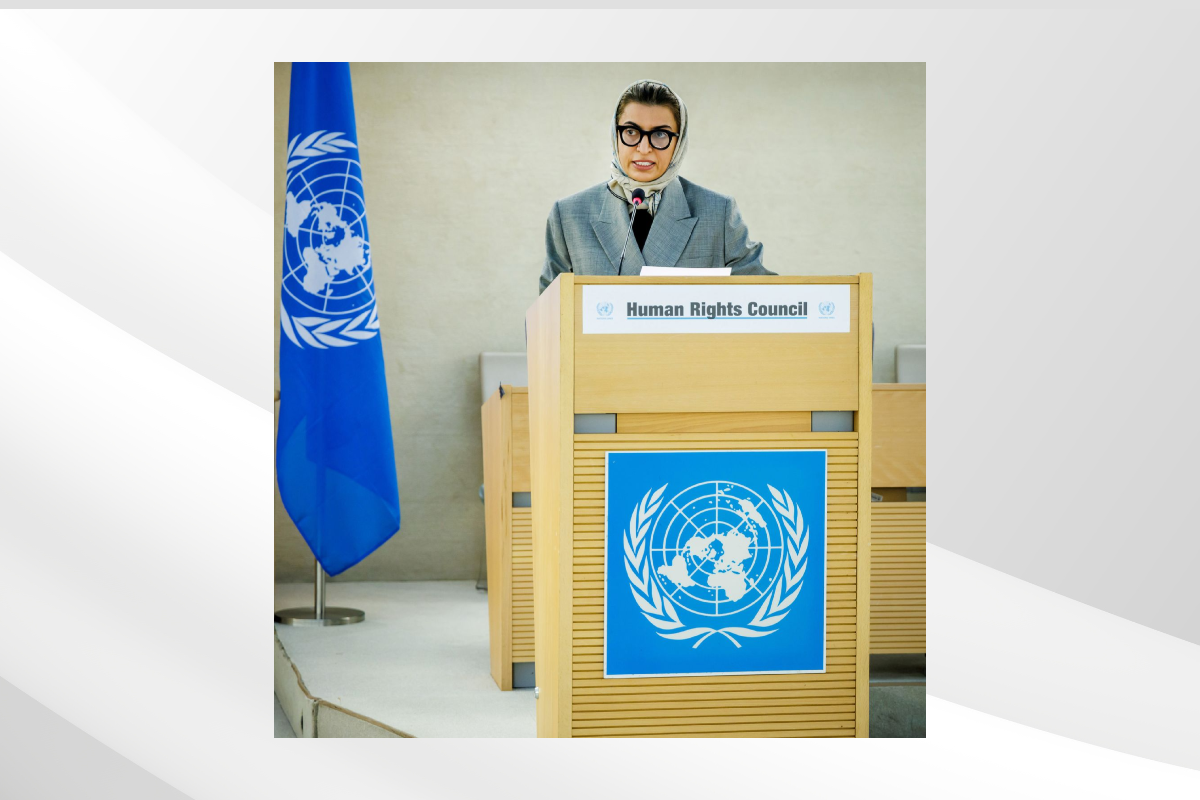 Her Excellency Noura Al Kaabi, Minister of State, led the UAE delegation to meetings at the high-level segment of the 58th Session of Human Rights Council, which was held in Geneva, Switzerland.