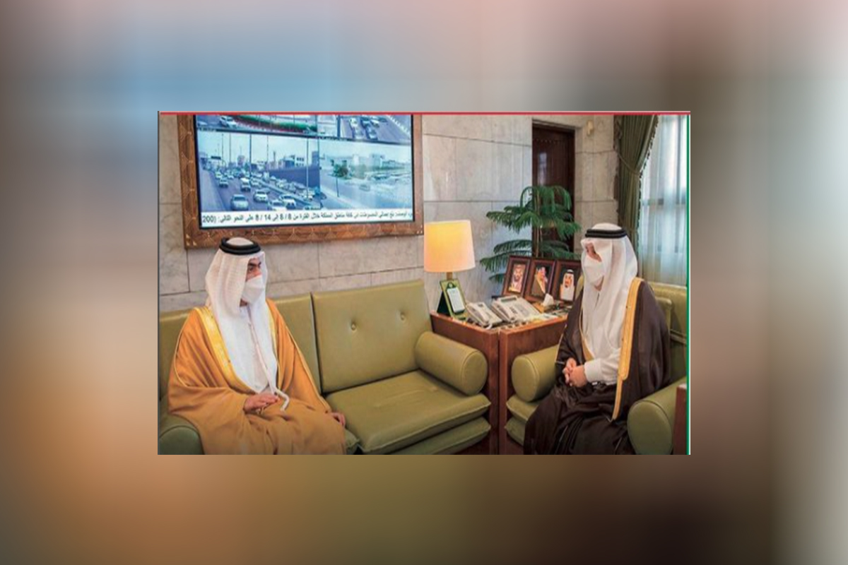 صاحب السمو الملكي الأمير فيصل بن بندر بن عبدالعزيز أمير منطقة الرياض يستقبل سعادة الشيخ نهيان بن سيف آل نهيان.
