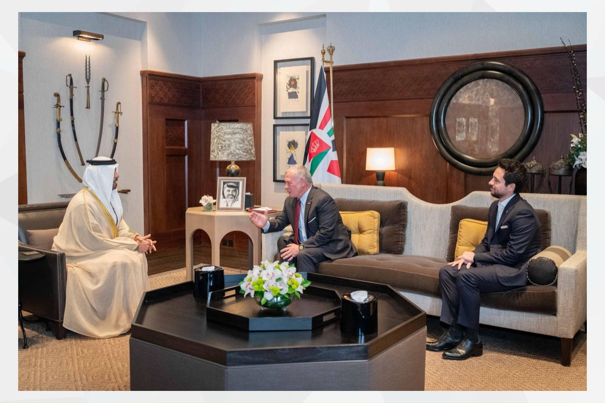استقبل صاحب الجلالة الهاشمية عبدالله الثاني بن الحسين ملك المملكة الأردنية الهاشمية يوم الإثنين الموافق ٢٦/٢/٢٠٢٤ معالي الشيخ خليفة بن محمد بن خالد آل نهيان بمناسبة انتهاء فترة عمله في الأردن.

