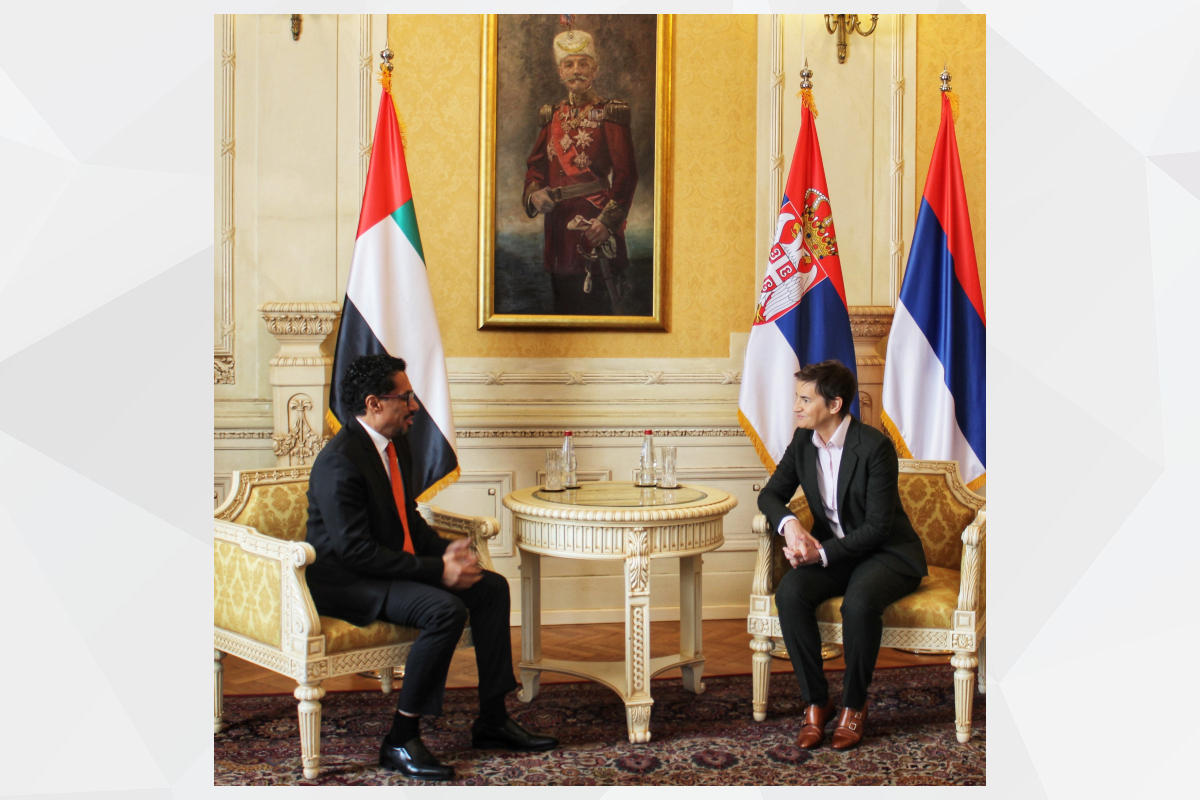 Within the efforts to strengthen bilateral relations, Her Excellency Ana Brnabic, Speaker of the National Assembly of the Republic of Serbia, received His Excellency Ahmed Hatem Almenhali, Ambassador of the United Arab Emirates to Serbia, in an official visit to the National Assembly of Serbia.

