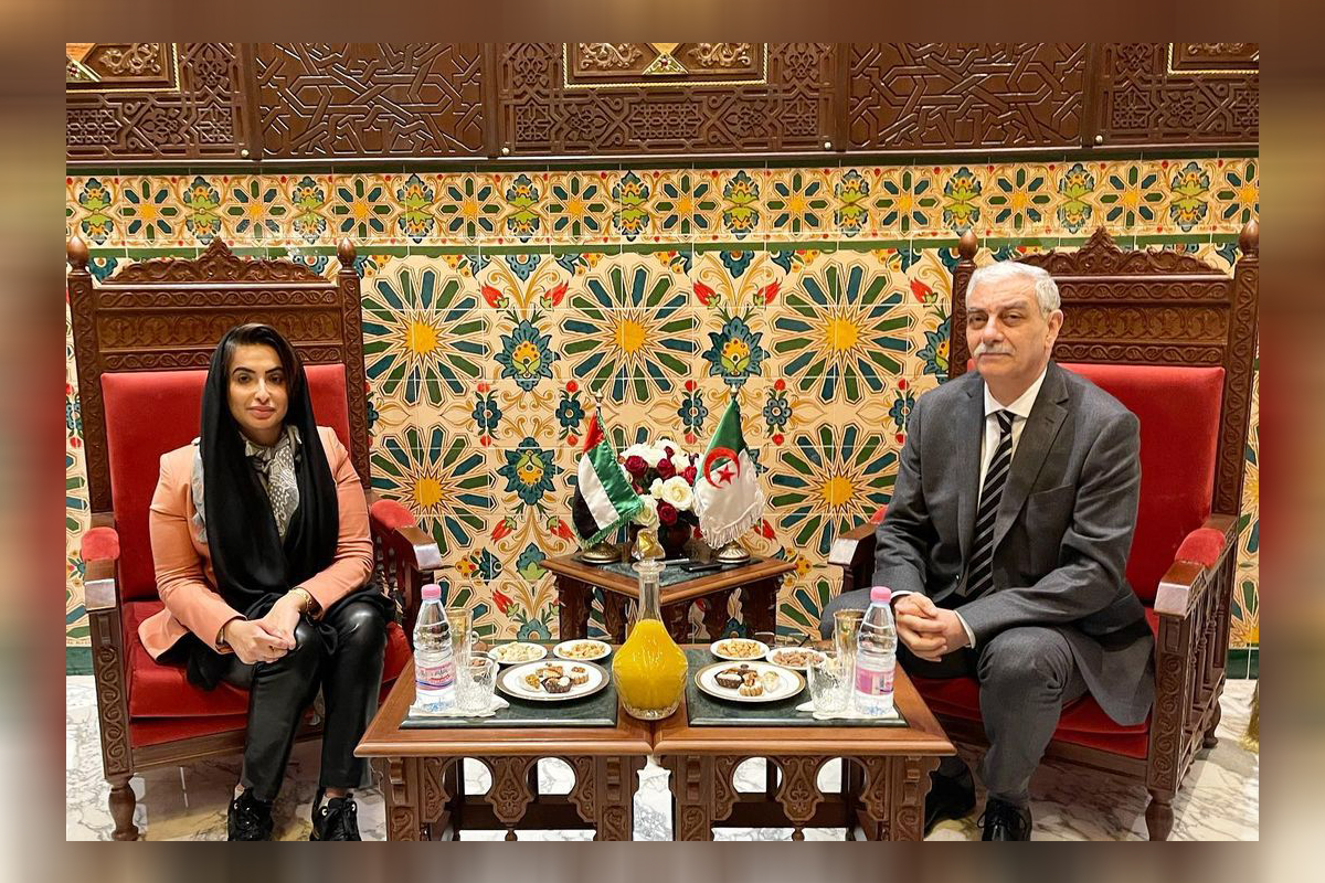 زارت القائم بالأعمال بالإنابة موزة الحوسني السيد أحمد معبد - والي ولاية الجزائر، بمقر الولاية بالعاصمة، حيث تم مناقشة العديد من المواضيع ذات الاهتمام المشترك.