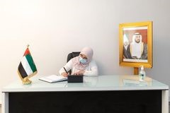 جانب من مواصلة المعزيين تسجيل التعازي في وفاة فقيد الوطـــن صاحب السمـو الشيخ خليفة بن زايد آل نهيان “رحمه الله