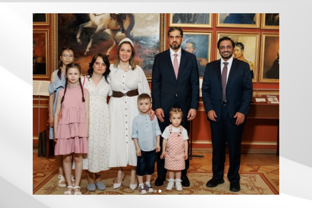 As part of the Embassy of the United Arab Emirates to the Russian Federation's commitment to supporting humanitarian and social efforts and promoting family stability, and in cooperation with the Office of the Commissioner for Children's Rights under the President of the Russian Federation, the Zayed Al Khair Foundation, and the Country for Children Foundation, four children were reunited with their mother after a period of forced separation caused by health and living circumstances.
