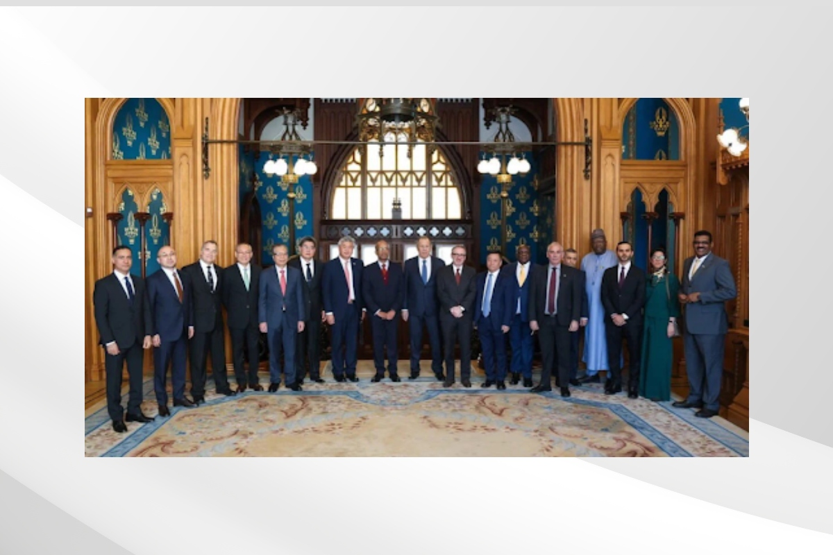 Mr. Ahmed Al Ketbi, Deputy Head of the Mission of the United Arab Emirates to the Russian Federation, participated in a meeting held by the Minister of Foreign Affairs of the Russian Federation, Sergey Lavrov, with the heads of diplomatic missions accredited in Moscow from the BRICS member states and partner countries.