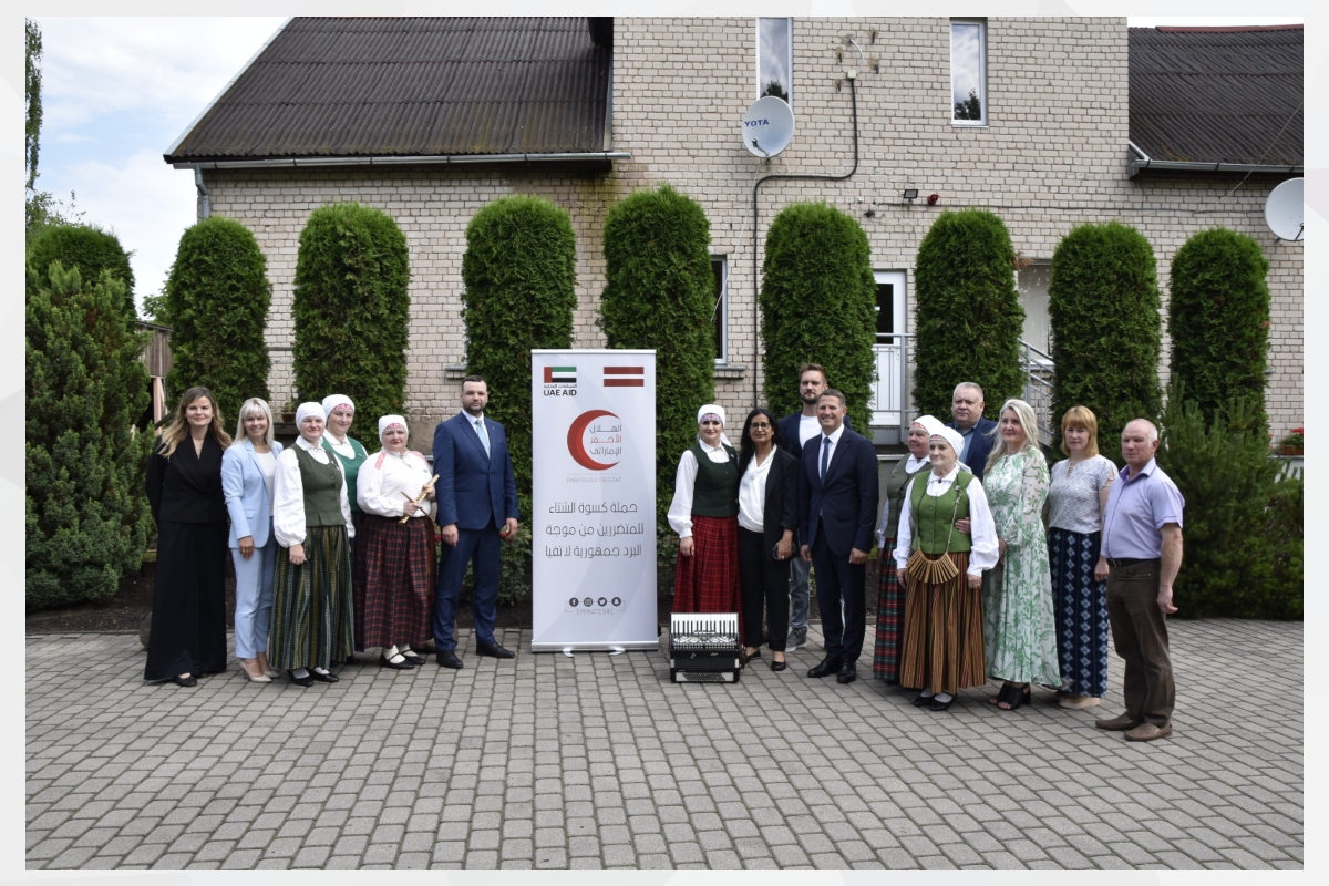 Her Excellency Noora Juma visited the Social Care Center “Ludza” in Ludza to review a heating system renovation project funded by the Emirates Red Crescent, aimed at improving living conditions for vulnerable residents.

