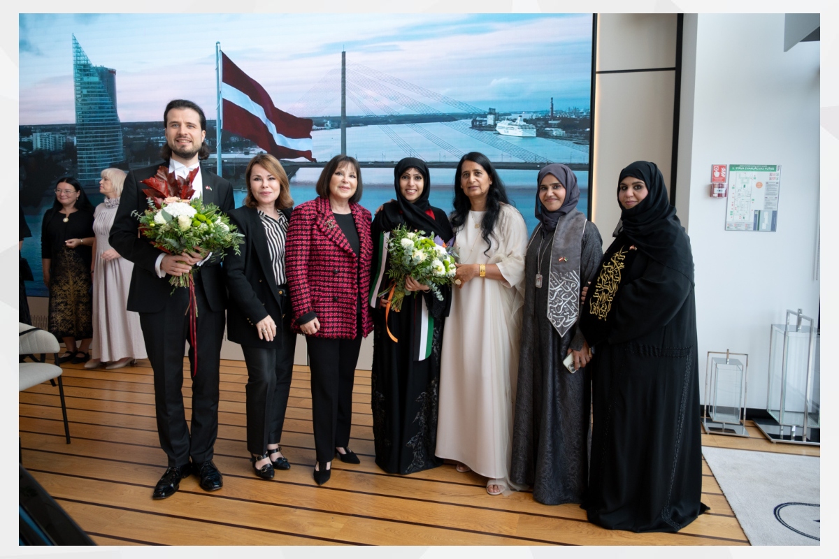 On the occasion of the 30th anniversary of diplomatic relations between the United Arab Emirates and Latvia, the Embassy of the United Arab Emirates in Riga hosted an official reception to mark this milestone. The event featured a performance by Dr. Eman Al Hashimi, the first Emirati composer and orchestral arranger, in collaboration with renowned Latvian pianist Andrejs Osokins. Their artistic performance reflected the values of cultural dialogue and closer ties between the two nations. The reception was attended by high-level officials, representatives of public institutions, and members of Latvia’s private sector, reaffirming the strength of bilateral relations and highlighting promising prospects for expanding cooperation across various fields.