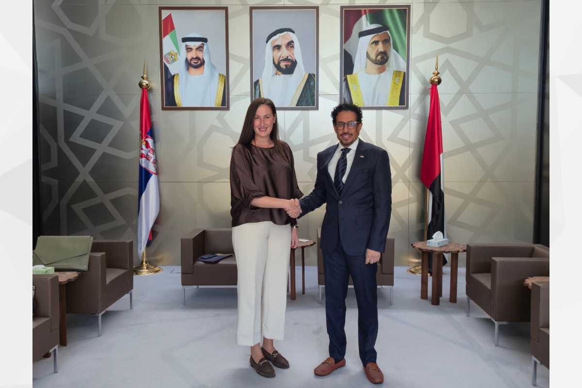 H.E. Ahmed Hatem Almenhali, Ambassador of the United Arab Emirates to the Republic of Serbia, met with H.E. Ivana Antonijevic, Assistant Minister of Tourism and Youth of the Republic of Serbia, at the Embassy, where they discussed new opportunities for cooperation in the field of youth affairs.

