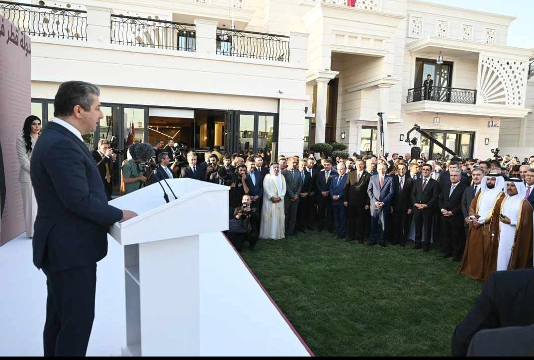 His Excellency Ahmed Al Dhaheri, Consul General of the United Arab Emirates in the Kurdistan Region of Iraq, attended the opening ceremony of the Qatari Consulate in Erbil, which took place in the presence and patronage of His Excellency Masrour Barzani, Prime Minister of the Region, and a number of ministers, political officials, and an elite group of businessmen and notables.

