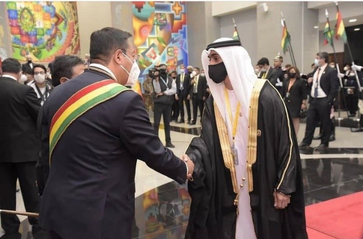 HE Mohammed Abdullah Alshamsi,  has attended the inauguration ceremony of Bolivian President-elect Luis Arce.