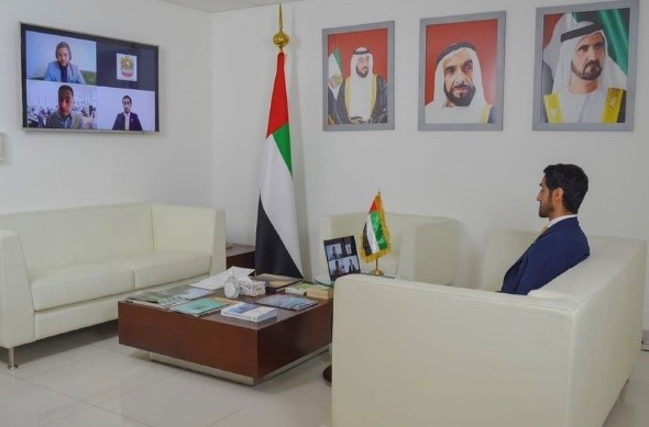 Virtual meeting of the H.E. Ambassador Mohamed Alshamsi, with H.E. Carlos Tavera