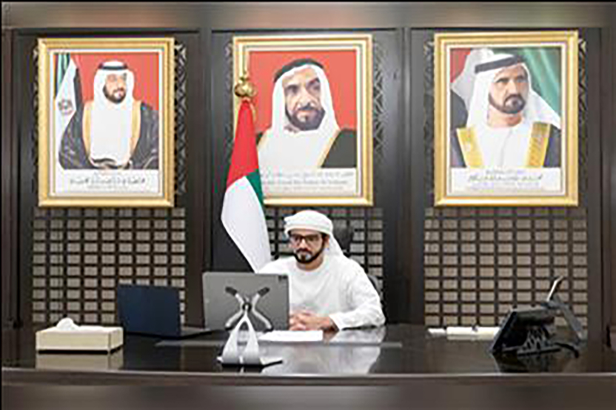 شارك سعادة الشيخ سلطان بن حمدان بن زايد آل نهيان سفير دولة الإمارات لدى مملكة البحرين، في جلسة حوارية افتراضية بعنوان 