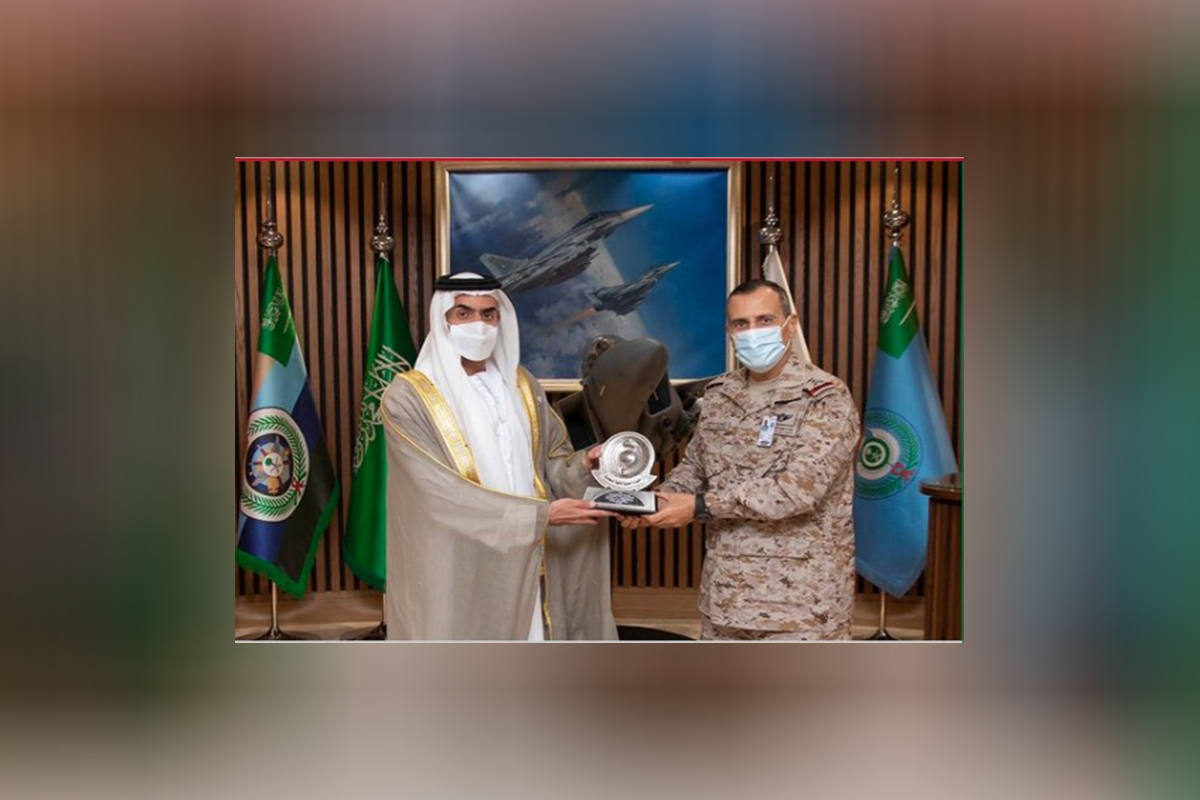 صاحب السمو الملكي الأمير الفريق الركن تركي بن بندر بن عبد العزيز قائد القوات الجوية الملكية السعودية، استقبل سعادة الشيخ نهيان بن سيف آل نهيان.