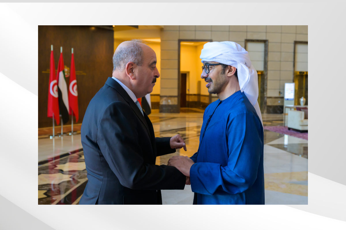 H.H. Sheikh Abdullah Bin Zayed Al Nahyan, Deputy Prime Minister and Minister of Foreign Affairs received Mohamed Ali Nafti, Tunisia's Minister of Foreign Affairs, Migration, and Tunisians Abroad.