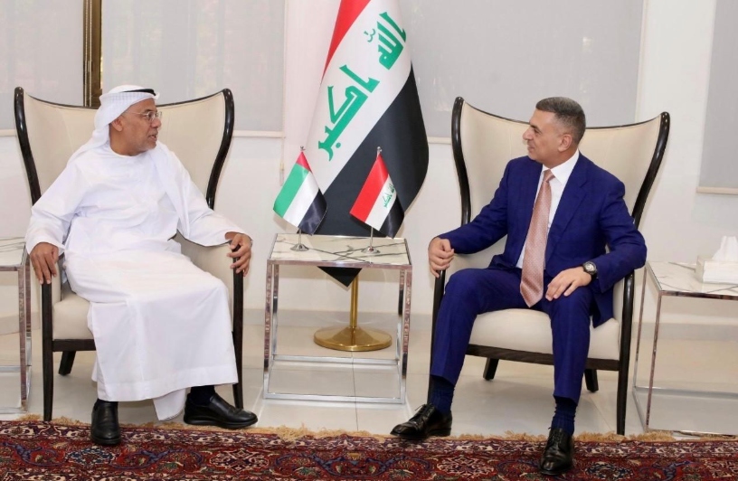His Excellency Abdullah Matar Al Mazrouei, Ambassador of the United Arab Emirates to the Republic of Iraq, met with Mr. Asaad Al-Eidani, Governor of Basra, during his visit to the governorate.