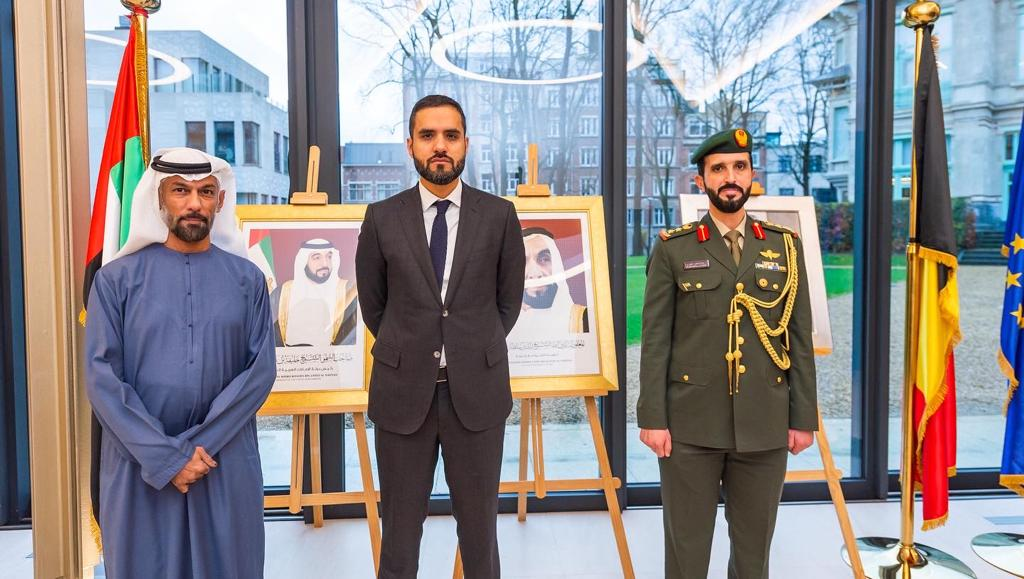 احتفلت سفارة الدولة في بروكسل بمناسبة عيد الاتحاد الخمسين لدولة الإمارات العربية المتحدة، في الجناح التابع للسفارة بحضور سعادة السفير محمد السهلاوي