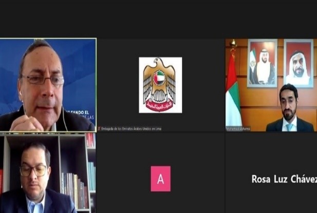 H.E. Mohamed Alshamsi, held a virtual meeting with Mr. Erick Fisher