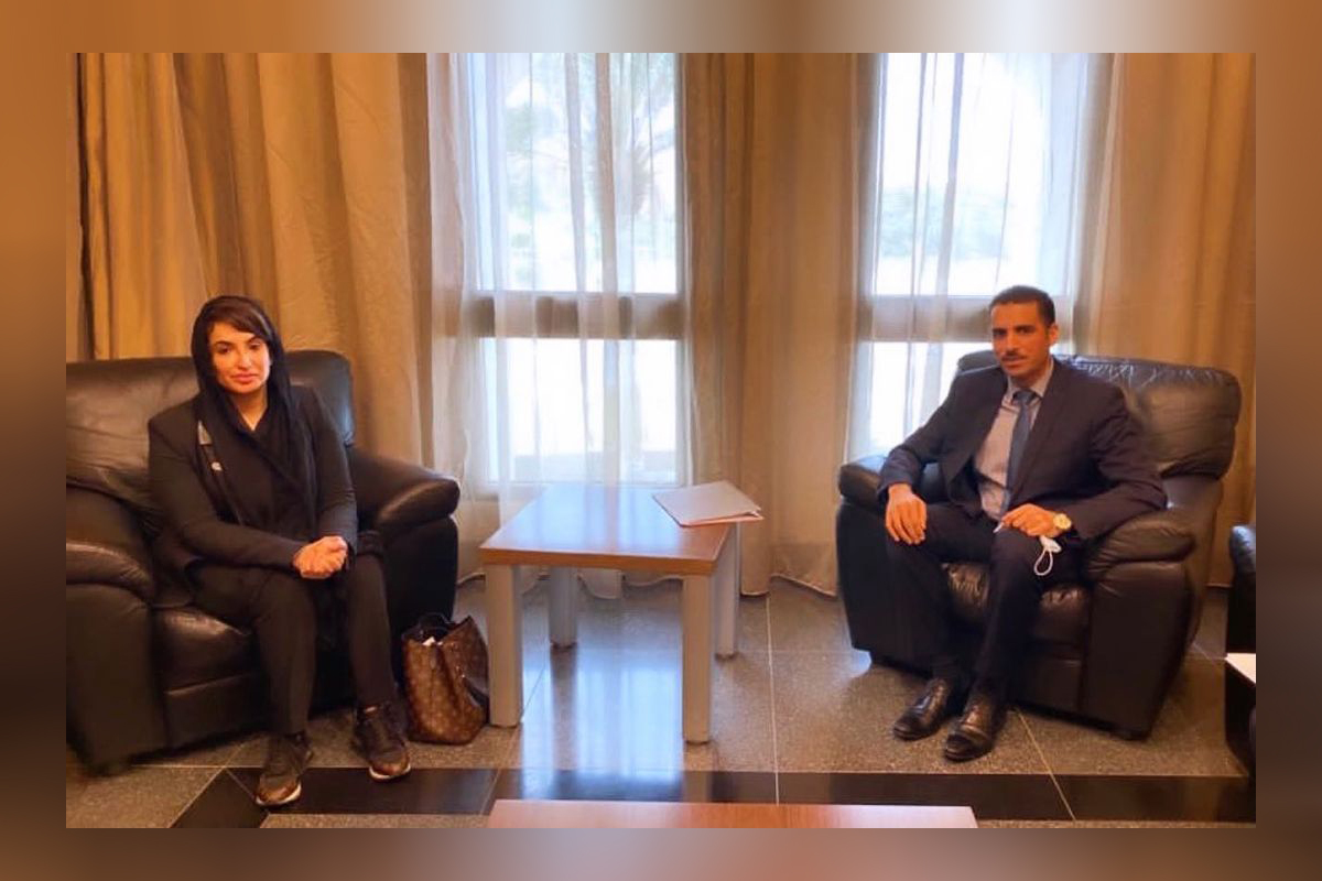 التقت القائم بالأعمال بالإنابة الآنسة موزة الحوسني بالسيد عنتر حساني -مدير العلاقات الاقتصادية والتعاون الدولي بالإنابة