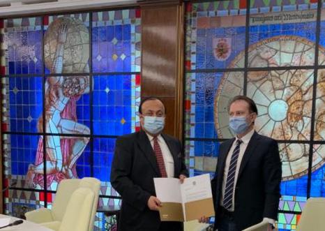 E.S. Dr. Ahmed Abdullah Bin Saeed Al Matrooshi, Ambasadorul Emiratelor Arabe Unite La București a avut o întrevedere cu Florin Cîtu, noul Prim-ministru al României.