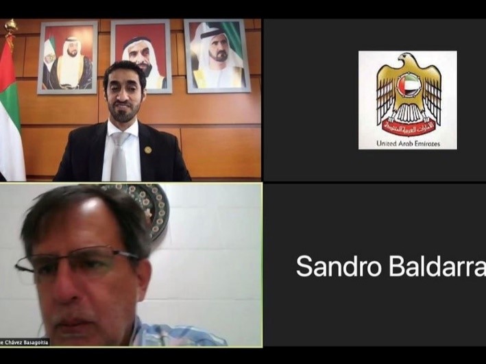 Meeting of the H.E. Ambassador Mohamed Alshamsi, with H.E. Ambassador Luis Enrique Chávez